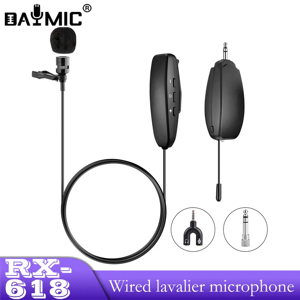 

Беспроводной мобильный петличный микрофон для встреч, камер, смартфонов