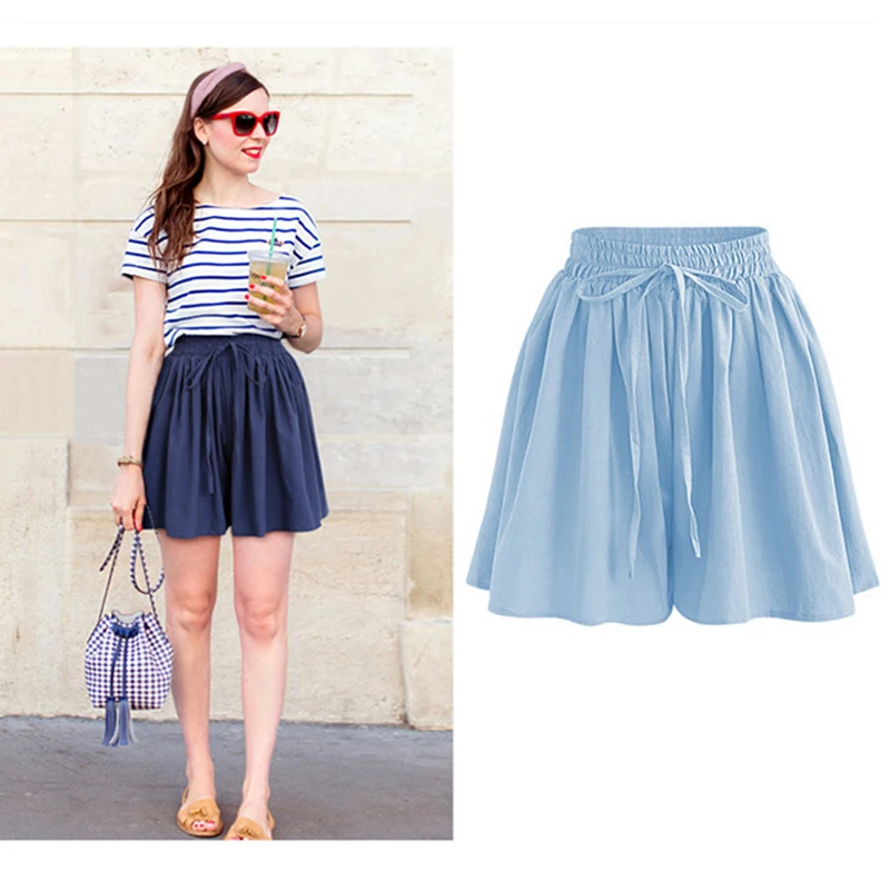 Women's Y2K Clothes Oversized Chiffon Summer Ladies Short Pants Wide Leg High Waist Baggy Casual Shorts Korean Style 2023