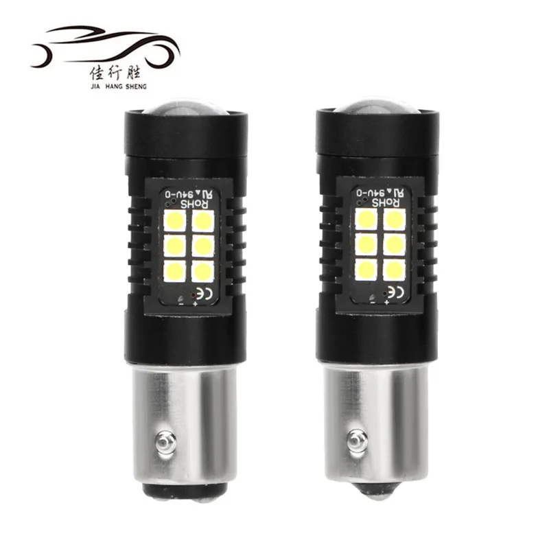 

Car Led Light Bulb Canbus T25 3157 1156 BA15S 1157 P21/5W BAY15D Auto Parking Lights 3030 21SMD Reversing Lamp White Red 12V