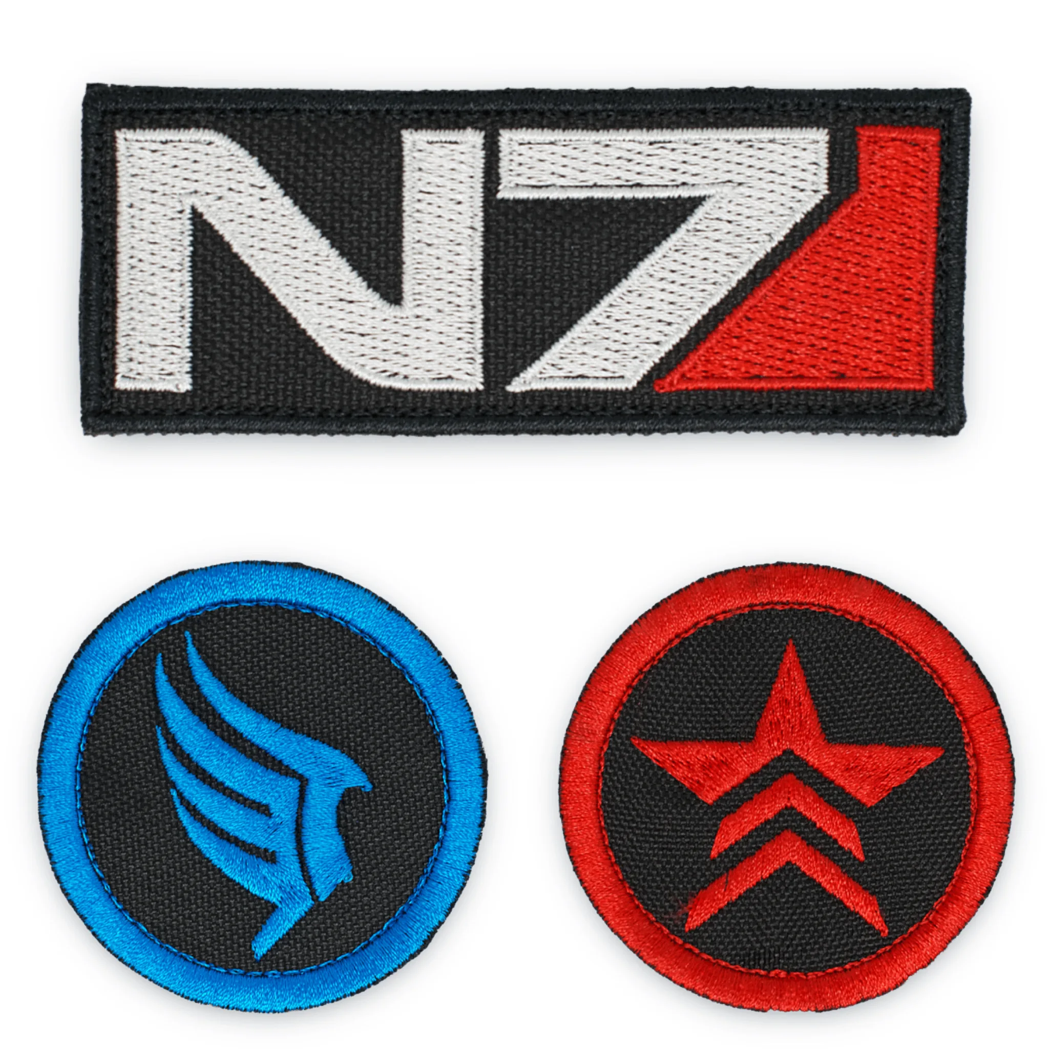Шеврон нашивка патч N7 Paragon Renegade (Mass Effect) на липучке