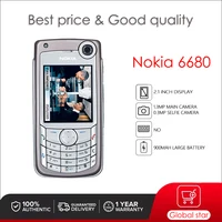 Nokia 6680 Original Unlocked 2.1 inch 1.3MP+0.3MP 900mAh cheap mobile phone