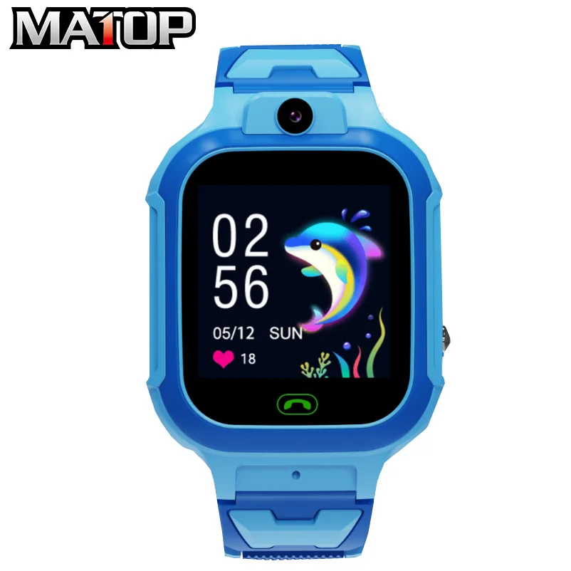 Детские Смарт-часы SOS для детей Sim-карта LBS местоположение фото водонепроницаемый