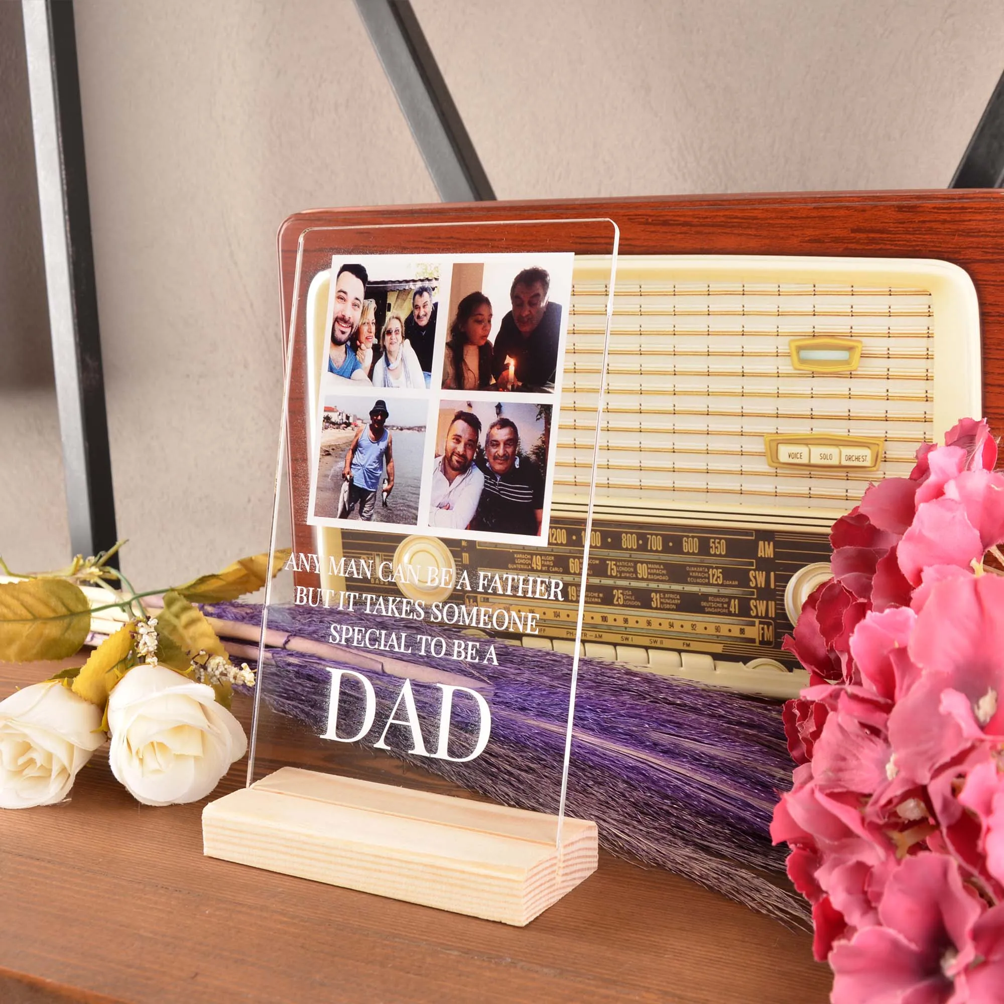 Custom Photo Plaque Best Friend Birthday Gift Acrylic Anniversary Wedding Personalized Board For Boyfriend Girlfriend Dad Mother