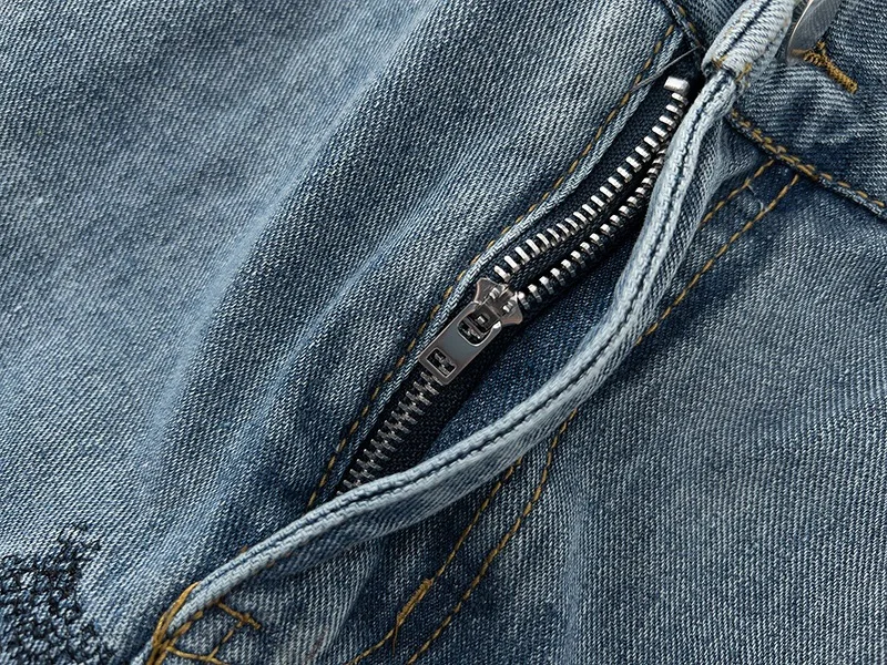 Fashion Brand Retro High Street Jeans Stitching Washed Trouser Flared Loose Pant for Men Women Wide Leg Hip Hop Denim Pantalones