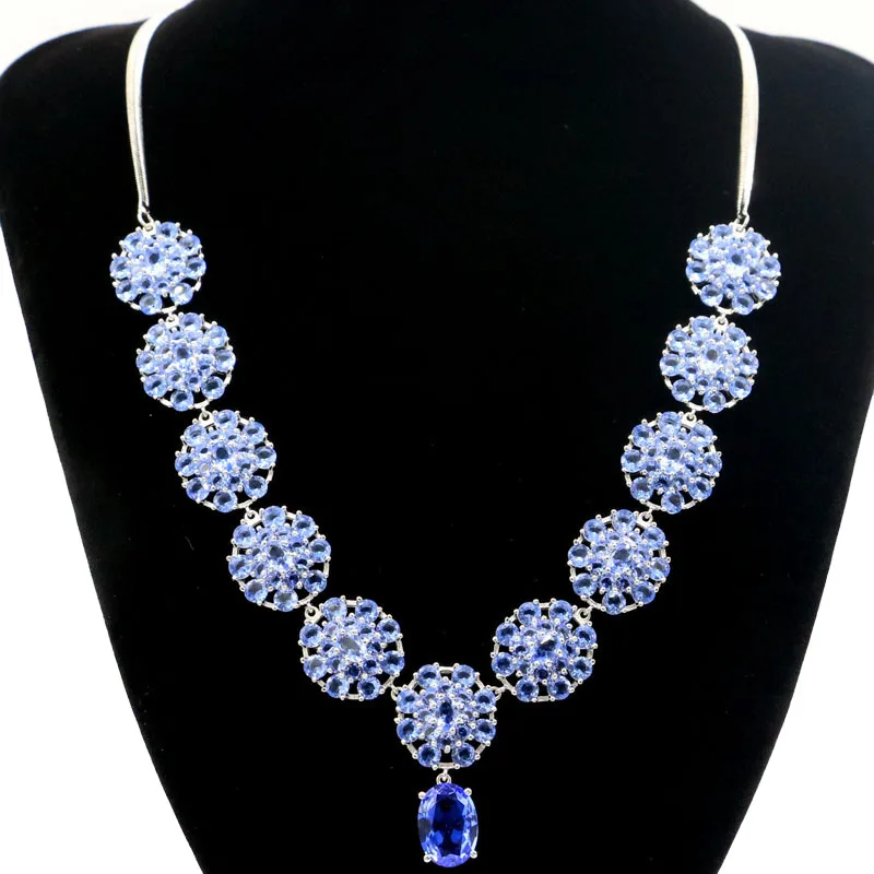 

Женское ожерелье из серебра 41,9-18,5 дюйма, 34x17 мм