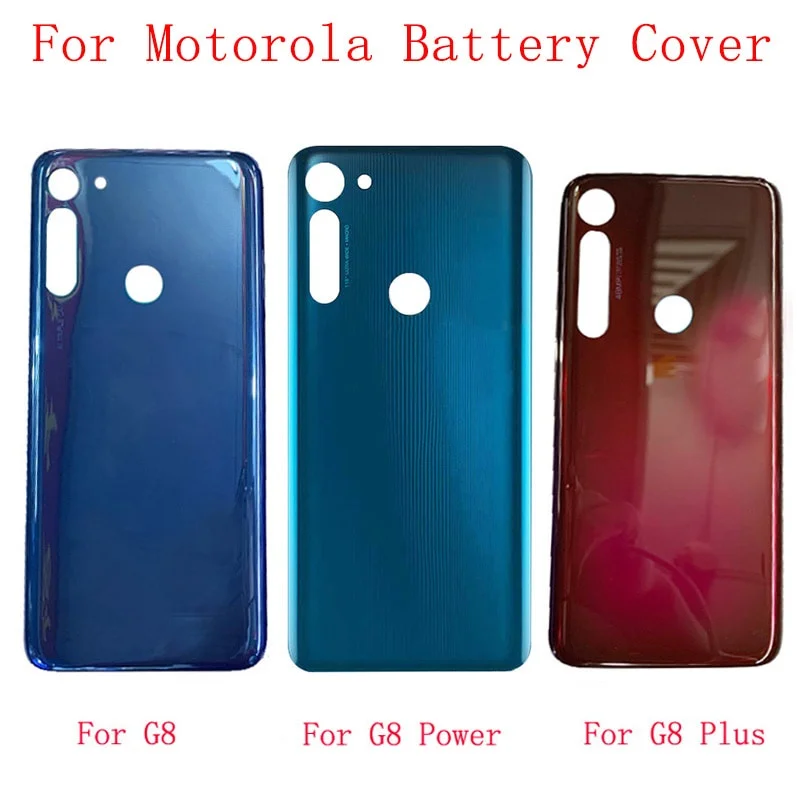 

10pcs Rear Battery Cover Rear Door Panel Replacement Parts for Motorola G8 XT2045-1 G8 Plus XT2019 Moto G8 Power Power Supply Ba