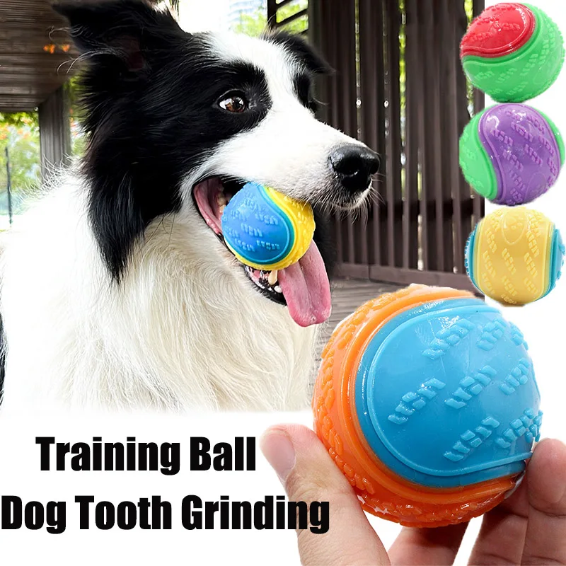 

Игрушки для собак, мяч для дрессировки зубов, игрушка со звуком для собак, резиновый мяч для чистки зубов, эластичный мяч для тренировок на открытом воздухе, Интерактивная игрушка для жевания