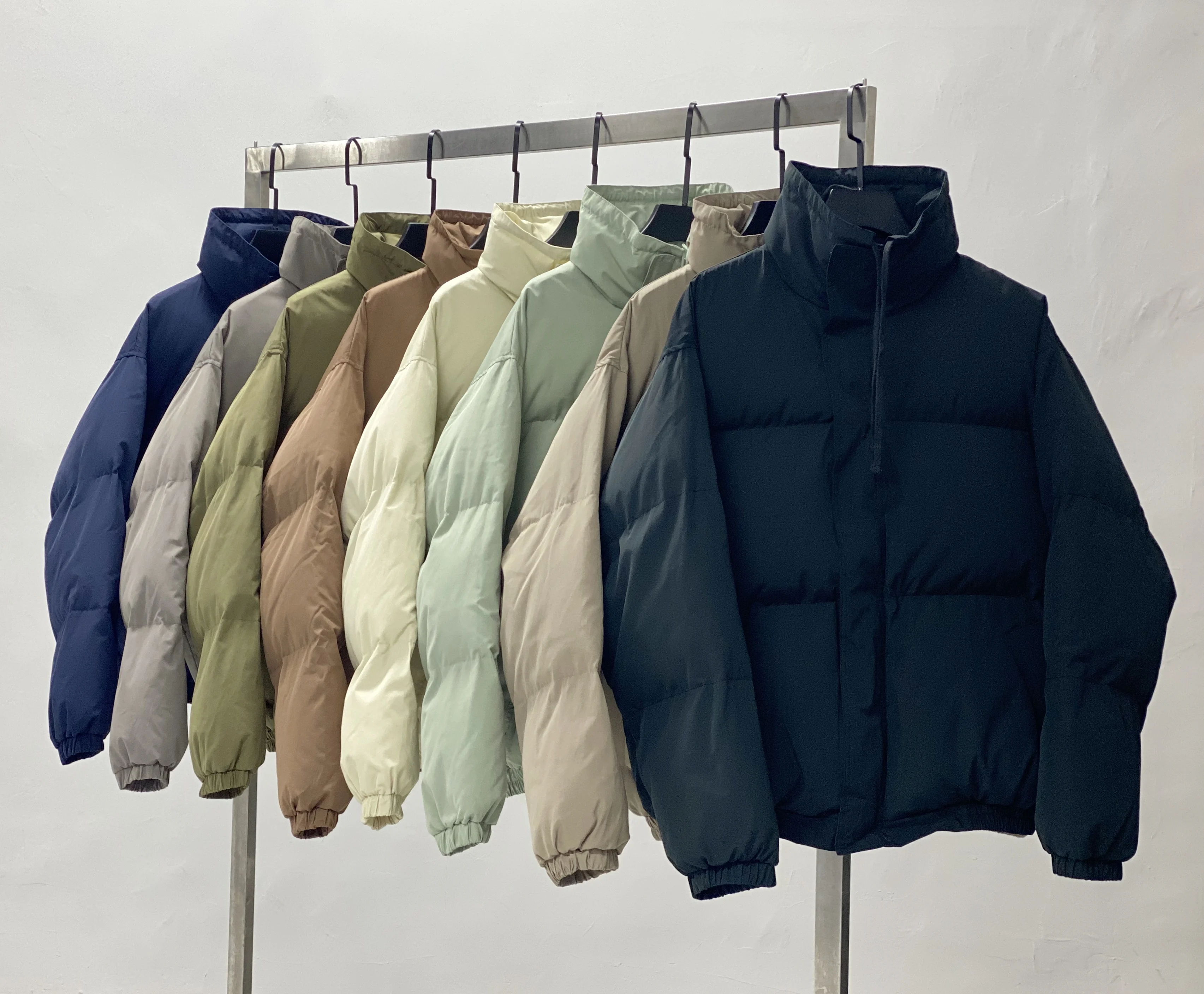 Winter Cotton Clothes Pure Cotton Solid Color High Quality Jacket Warm And Windproof Jacket essentials Puff Jacket