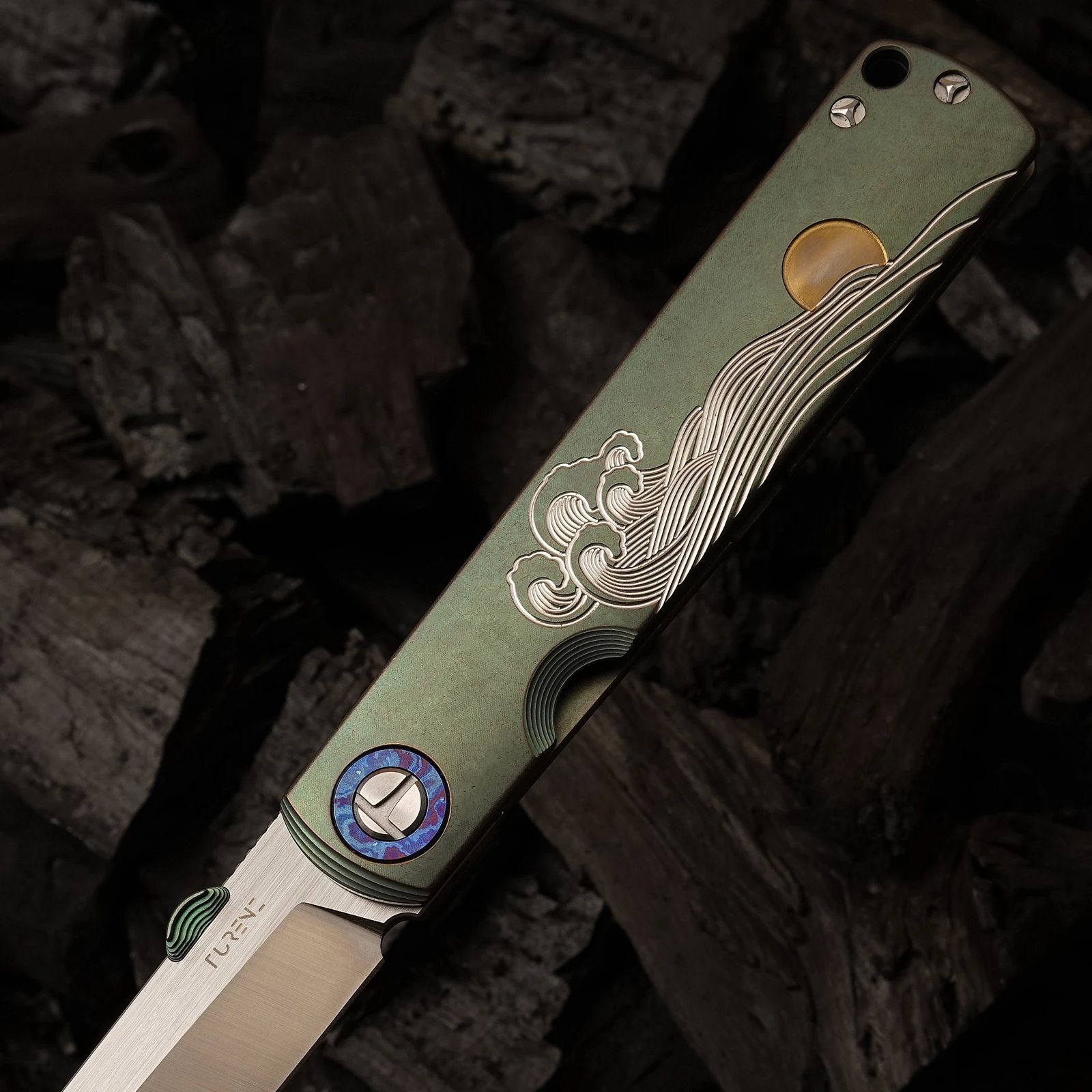 Фото Складной нож S35VN Titanium – карманный нож EDC для кемпинга на природе (SpiritDeed) №5