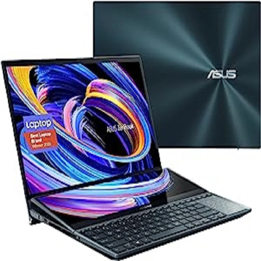 Authentic ASUS ZenBook Pro Duo 15 OLED UX582 Laptop, 15.6” OLED 4K UHD Touch Display, Intel Core i7-10870H, 16GB RAM, 1TB SSD