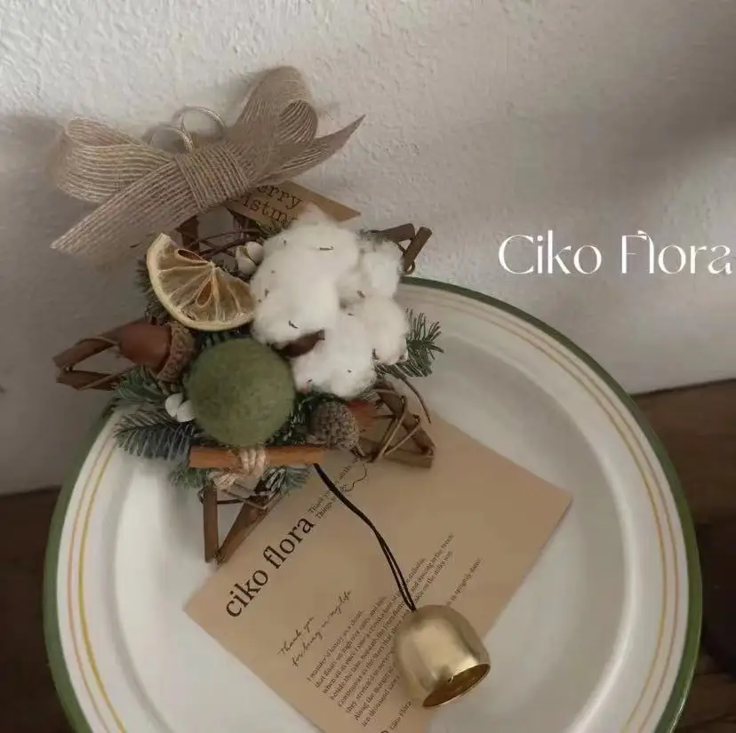 

Рождественские украшения, Колокольчик из органического хлопка, Рождественское украшение, подвесные украшения, Креативные украшения для ро...