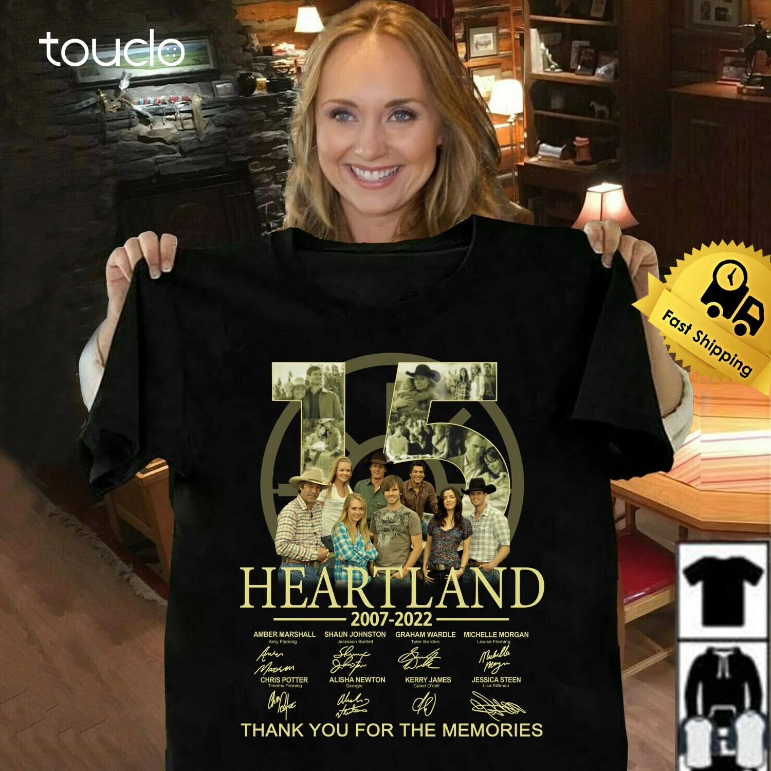 

15 Years 2007-2022 Heartland Thank You The Memories Movie Film Tee Shirt