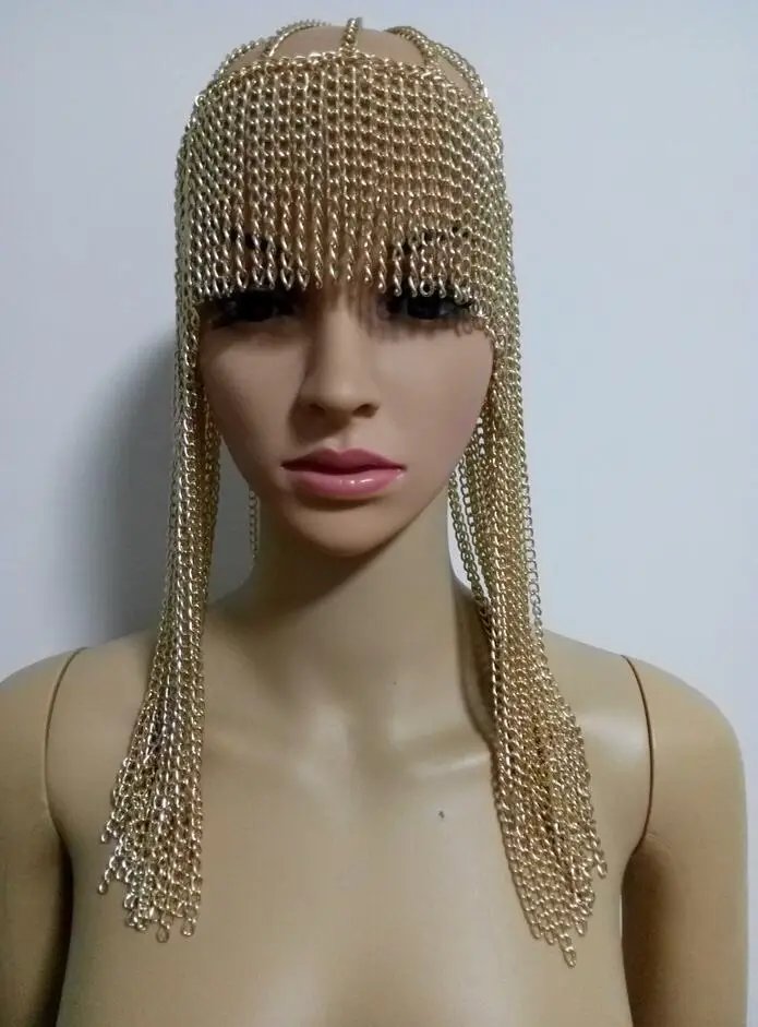 

head chains dome hanging beard chain mask Cos jewelry
