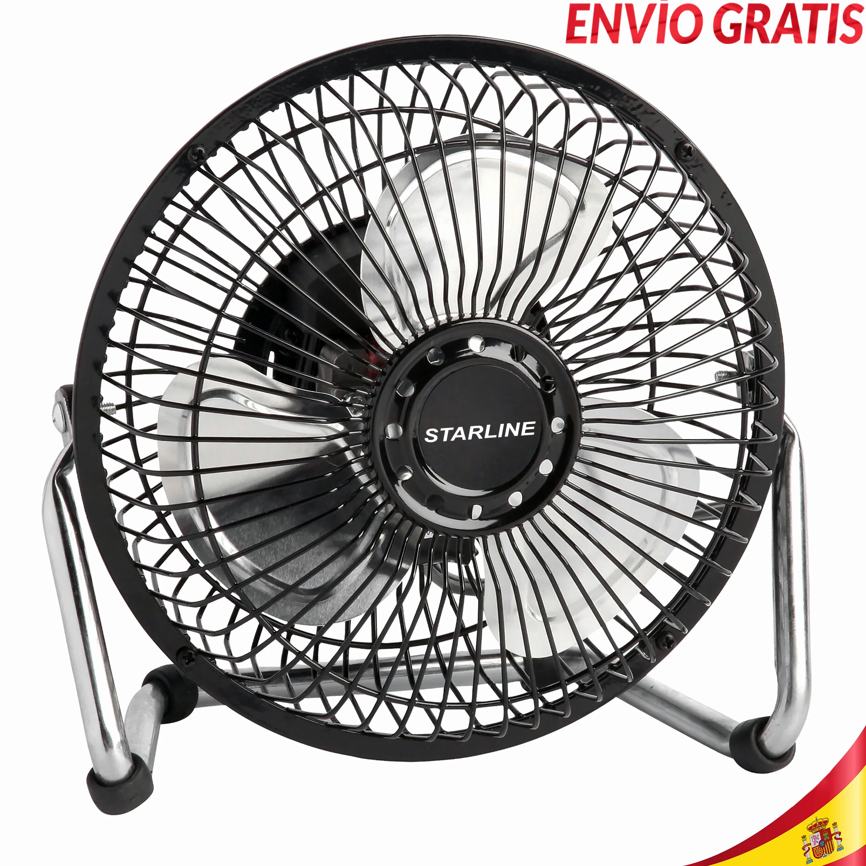 Настольный вентилятор 6 дюймов 18 см с металлическими стальными лезвиями 50 Гц 220 В