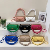 multi color fashion womens cylinder bag 2022 chain popular pleated one shoulder messenger generation handbags