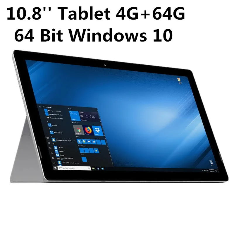 Фото Планшет A12 10.8” с Windows 10, 64-битный процессор Intel Celeron N3450, четырехъядерный, 4 ГБ ОЗУ, 64 ГБ ПЗУ, разрешение 1920 x 1280 пикселей, Wi-Fi, 8000 мАч, 2x USB-порта. №1