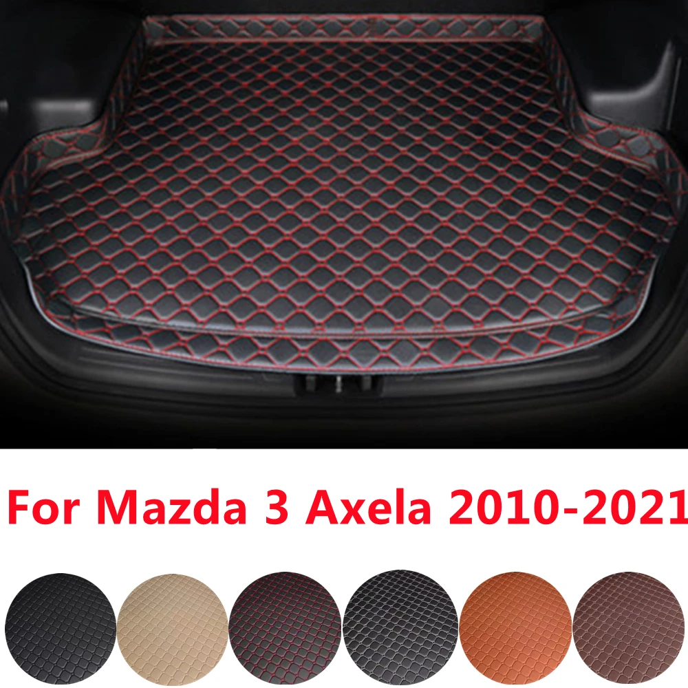 

SJ High Side Custom Fit All Weather Car Trunk Mat AUTO Parts Rear Cargo Liner Cover Carpet Pad Fit For Mazda Axela 3 2010-2021