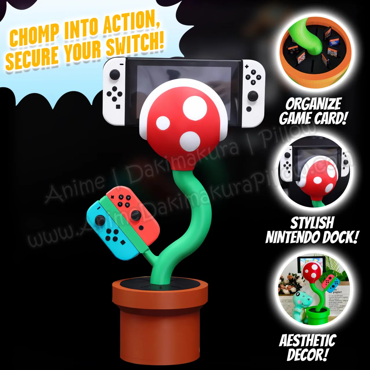 Hobby Express Piranha подставка для зарядной док-станции с изображением растений