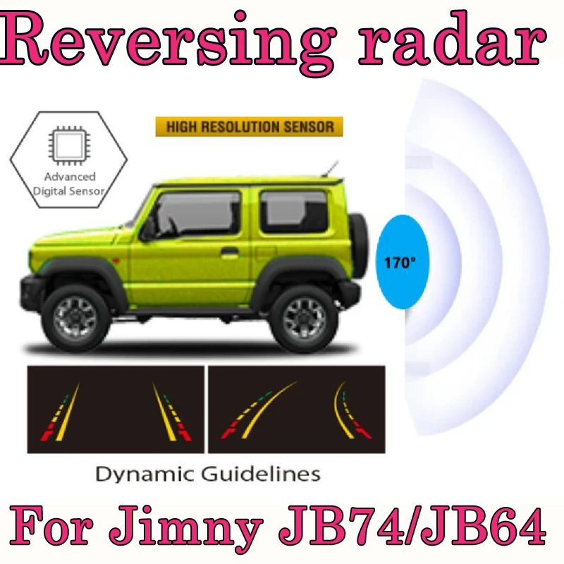 

Reverse Camera with Radar and Buzzer Sensors for 2019-2023 Suzuki Jimny JB74 JB64 JB74W JB64W Jimny Exterior Accessories