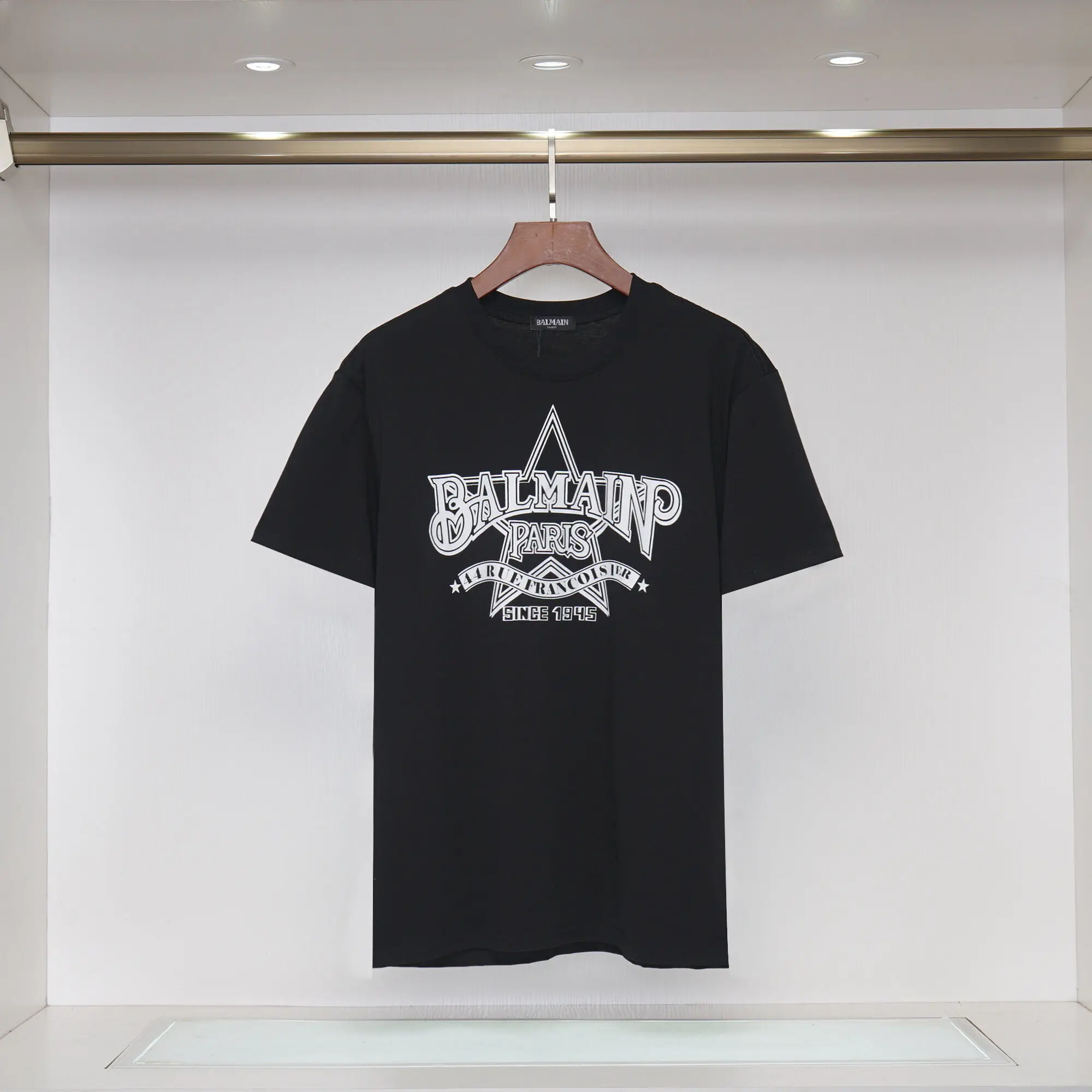 BALMAIN 2024SS Женская футболка с короткими рукавами