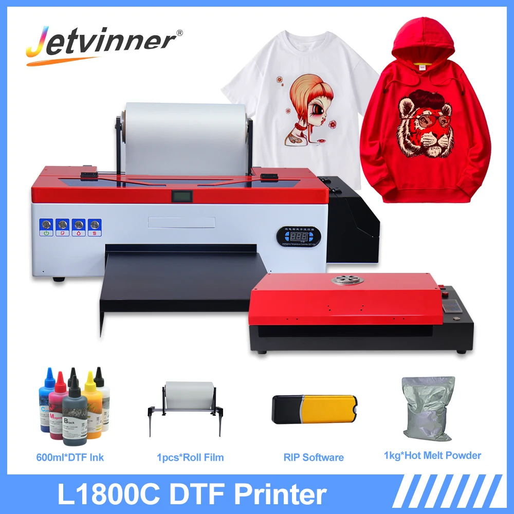 

A3 DTF Printer For Epson L1800 Heat Transfer Print Directly Transfer Film DTF Printer Tshirt Printing Machine For Fabric Hoodies
