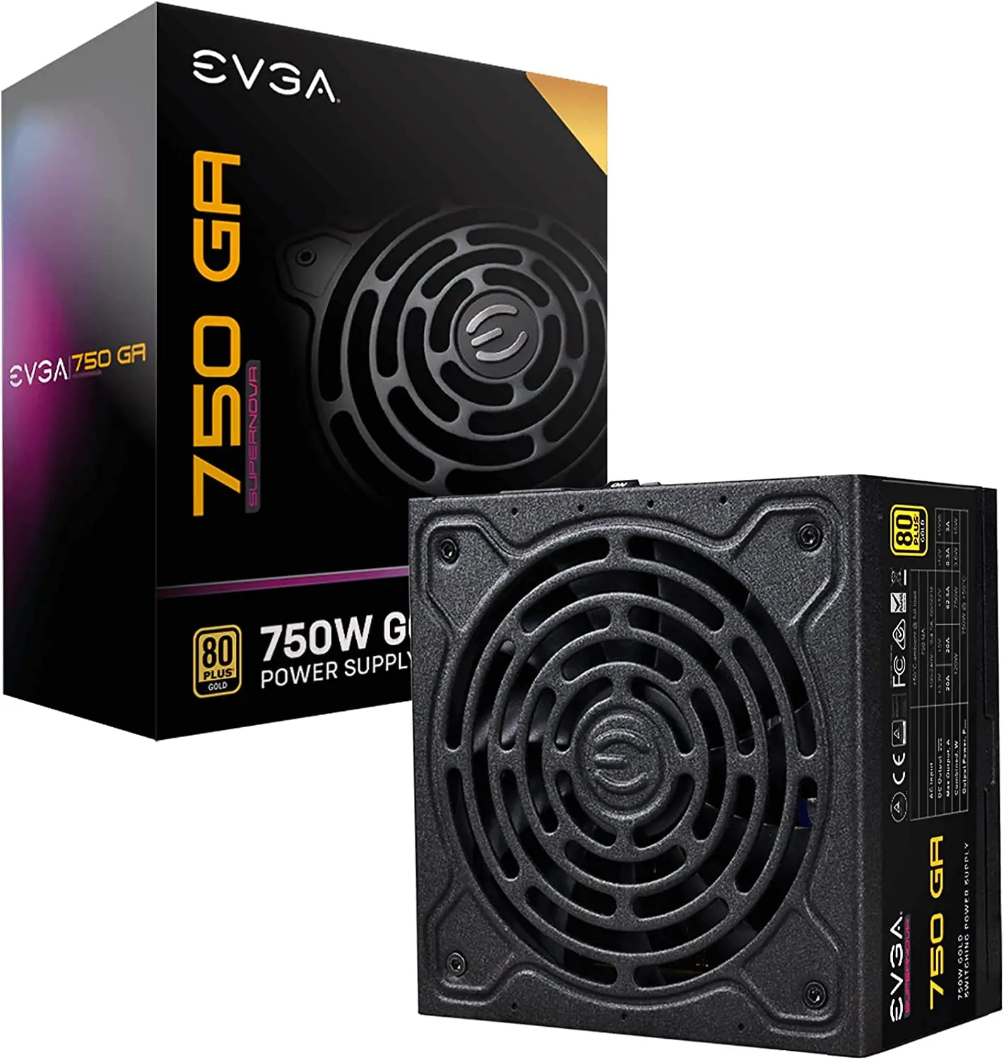 

EVGA 220-GA-0750-X1 Super Nova 750 Ga, 80 plus Gold