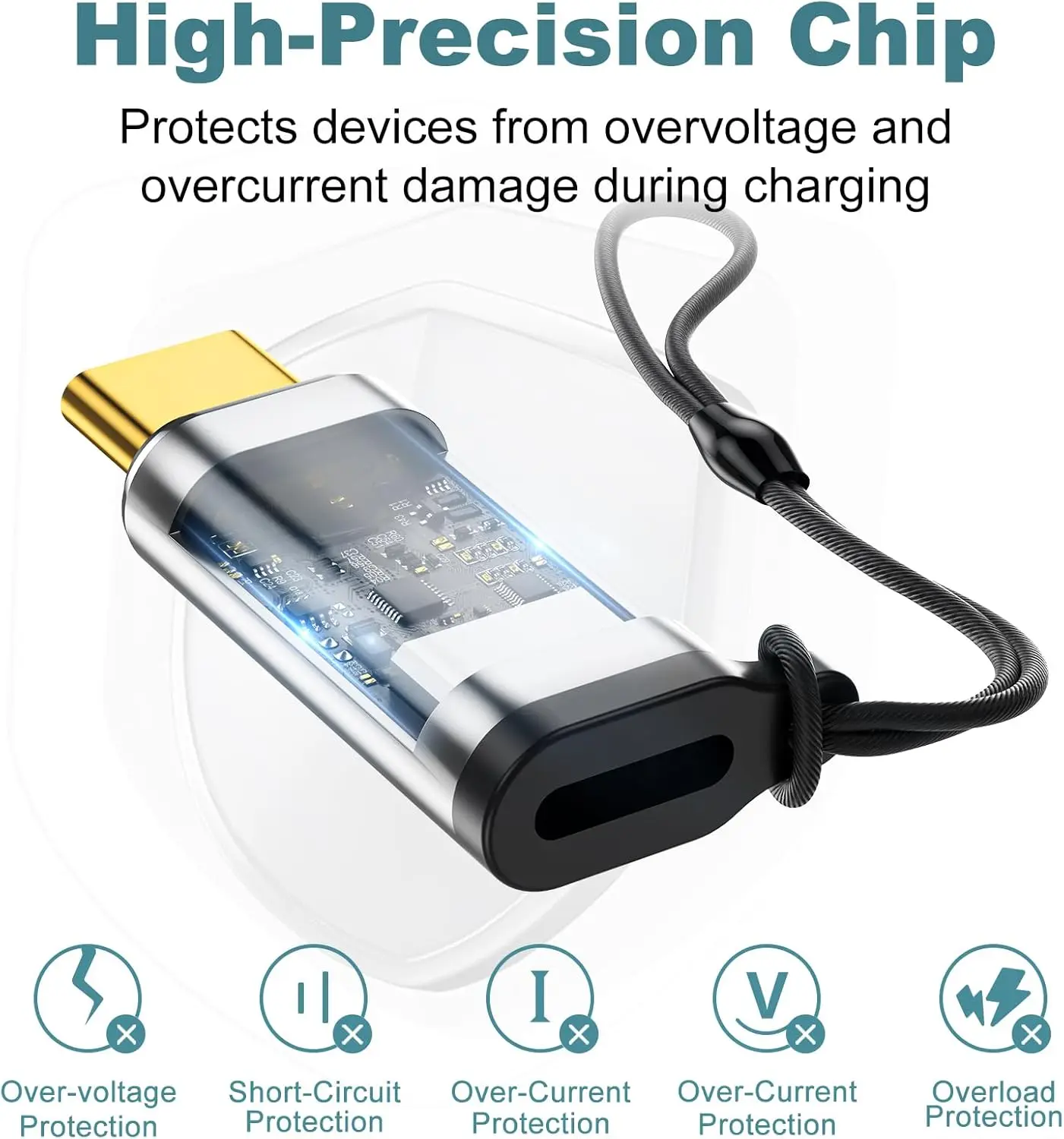 Адаптер зарядного устройства USB-C для Apple Pencil 1-го поколения | 8-контактный адаптер