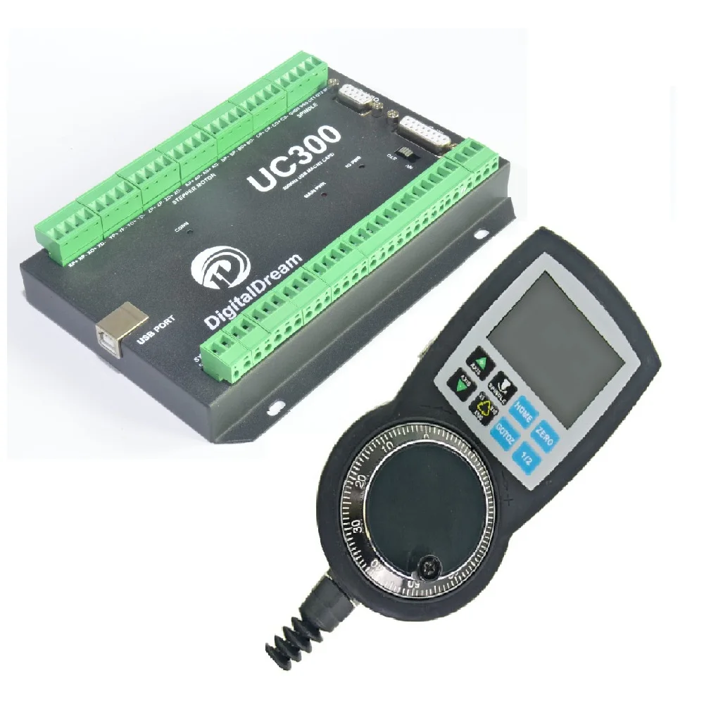 

Заводская цена, цифровой ЧПУ-контроллер UC300, 6-осевая плата для разрыва движения, NVEM Mach3, Ethernet-карта управления с NVMPG