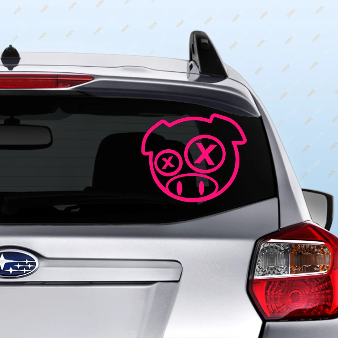 Стикер на авто - Свинка SUBARU виниловая наклейка виниловый стикер для Наклейка