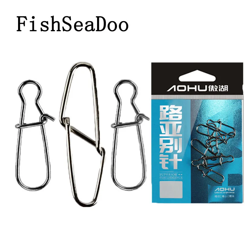 10 Packs Lot Lure Fishing Fast Snap Clip Enhancement Type Stainless Steel Strong Pull Tactical Angler Accessories enlarge