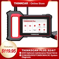 thinkcar genuine thinkscan plus s2s4s7 lifetime free 245 resets car diagnostic tool ecmtcmabssrsbcm system obd2 scanner