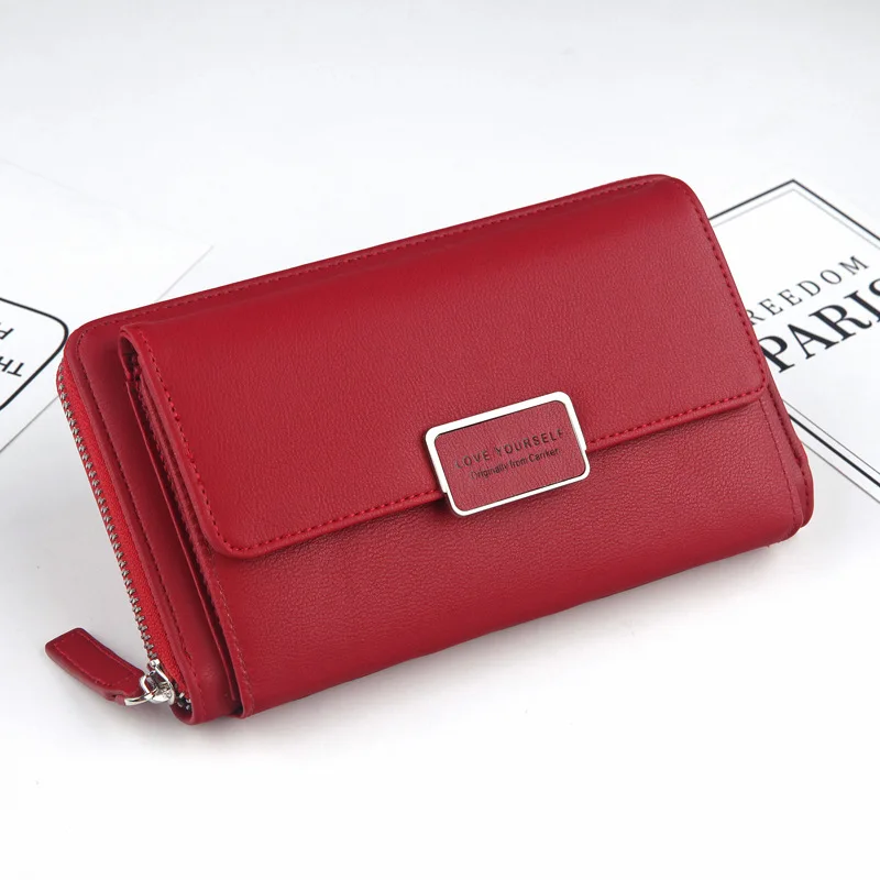 

High Quality Luxury Brand Long Wallet Women 2022 Fashion Leather Purse Ladies For Women Clutch Female Money Clip Wallet Hot Sale