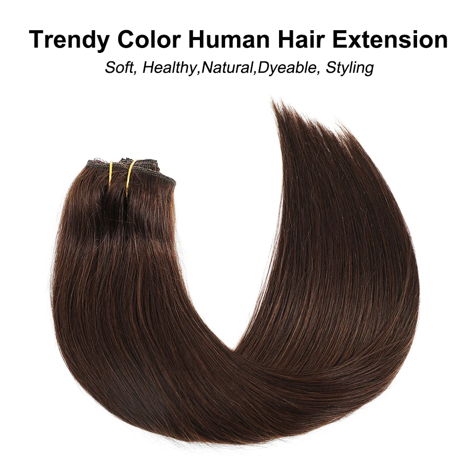 7 шт. пряди для наращивания волос 14-26 дюймов