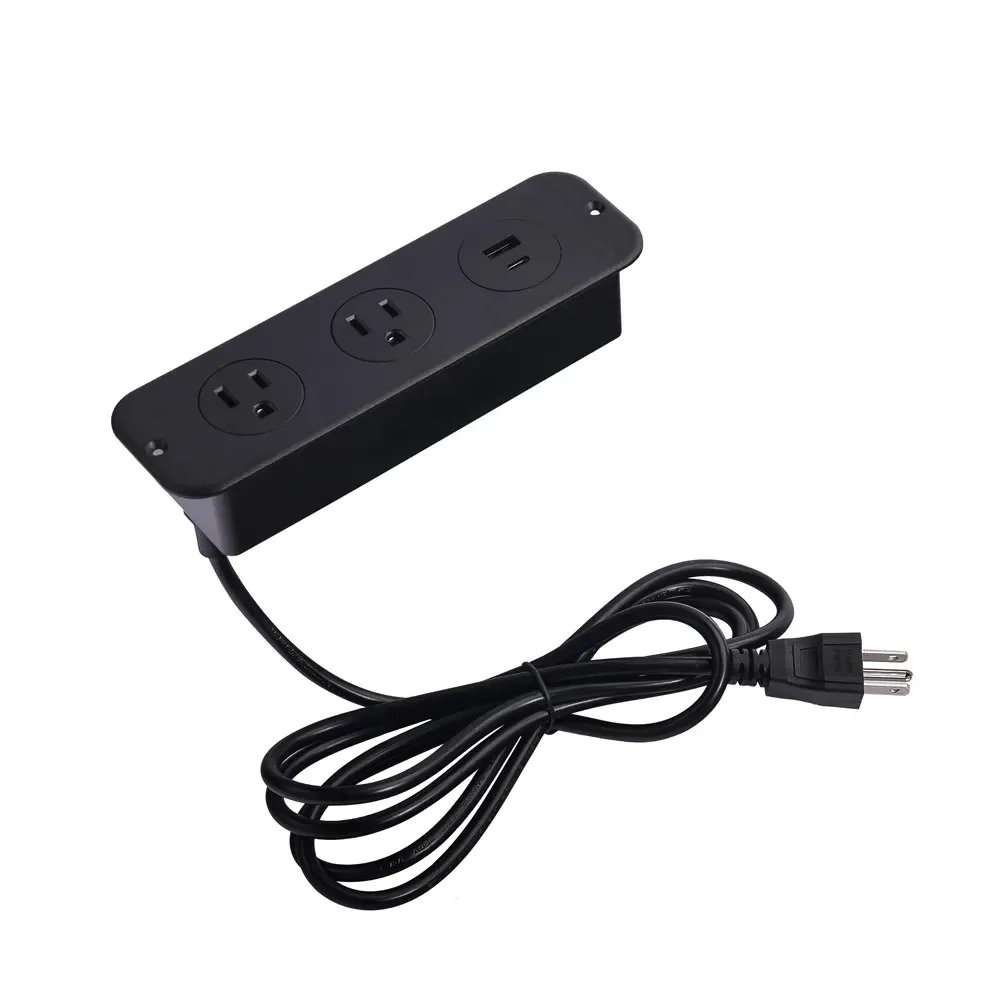 

US standard Electrical type A fast charge power supply switch socket USB type C embedded socket