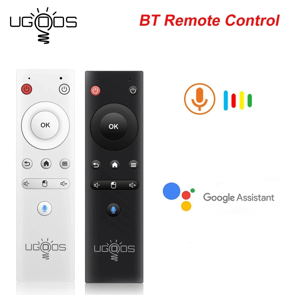 Универсальный пульт UGOOS Remote Control BT Voice Replacement Air Mouse для Android TV Box AM7 AM6B Plus X3 X4 Pro и Google TVBox on.