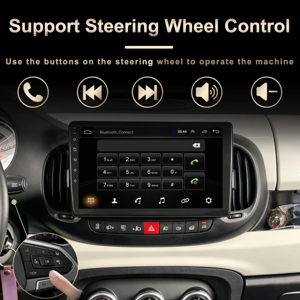 Фото Android 16 Carplay для Fiat 500L Egea Doblo 2012-2017, 8-ядерный GPS-навигатор, автомобильная мультимедийная система, видеоплеер, 4G Wi-Fi, автомагнитола №3