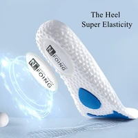 1 pair sports insoles shock absorption sweat absorbing breathable deodorant silicone shoe pads men women orthotic inserts insole