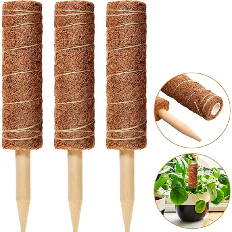 

Plant Climbing Coconut Pole Moss Stick Coconut Moss Vine Plant Climbing Frame Extension Frame Climbing Indoor Climbing Plants