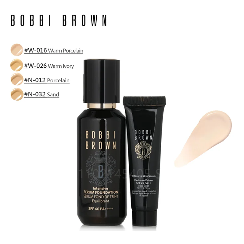 

Original Bobbi Brown Intensive Skin Serum Foundation SPF 40 30ML+ Intensive Skin Serum Radiance Primer SPF 25 PA++40ML Sunscreen