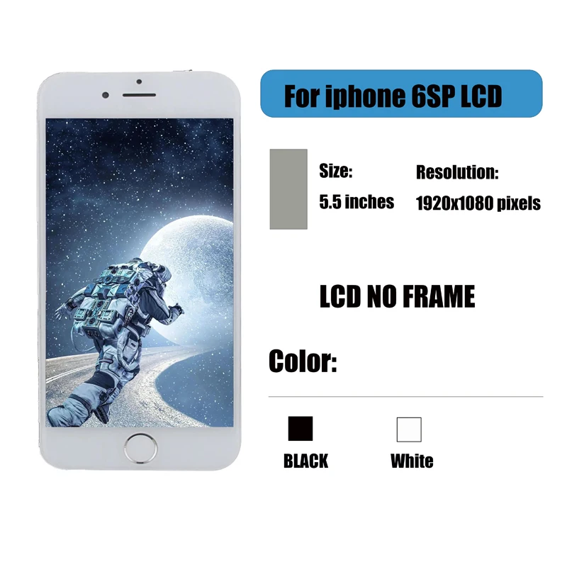 Оригинальный ЖК-дисплей для i phone 6 Plus 3D сенсорный дигитайзер в сборе Phone 6s замена