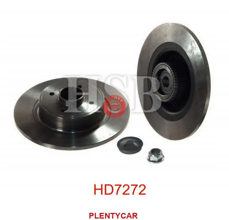 Диск тормозной задн c подшипником и кольцом abs (1 шт) Hsb HD7272
