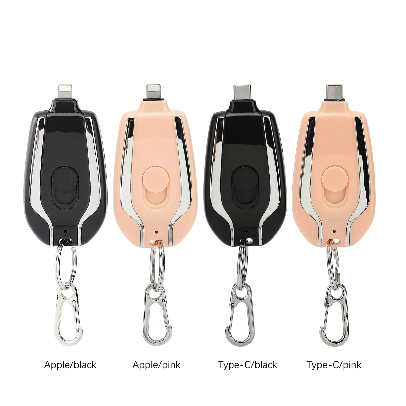 Мини-брелок Power Bank Аварийное зарядное устройство Pod 1500 мАч Type-C