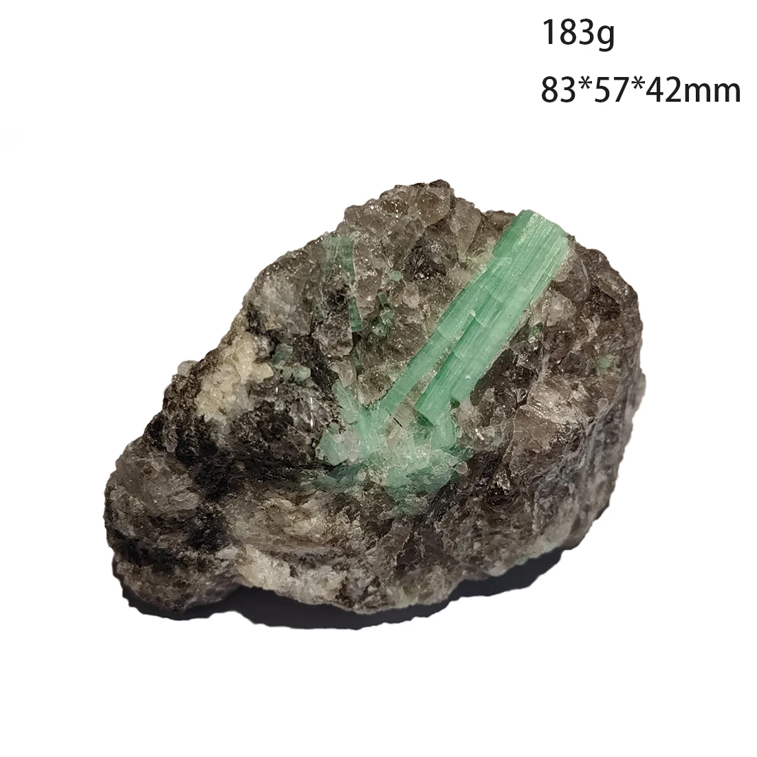

C5-8B топ 100% натуральный кварц Изумрудный минеральный кристалл образец из Malipo Wenshan Yunnan провинция Китай