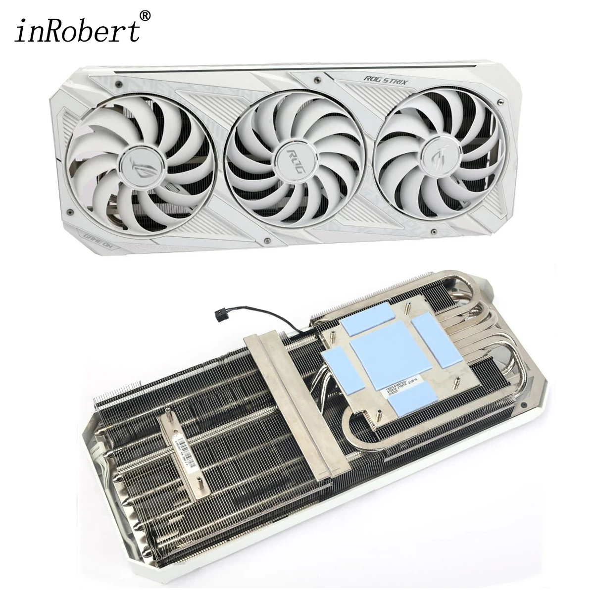 

Радиатор для видеокарты ASUS ROG STRIX RTX3070 RTX3080 RTX3090 O24G белый 95 мм CF1010U12S