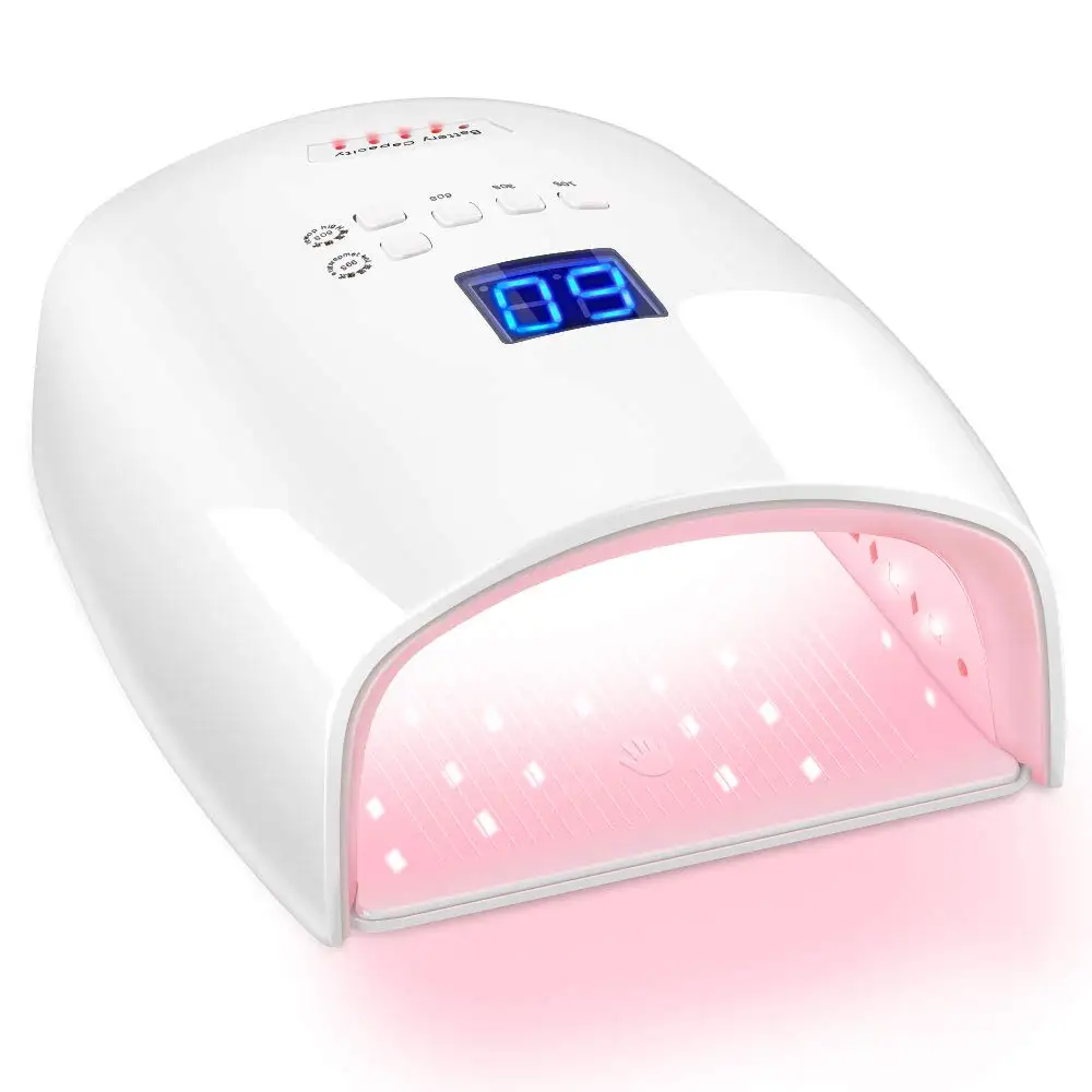 

30LEDs Built-in Battery Rechargeable Nail UV Lamp Cordless Gel Polish Dryer UV LED Nail Light Wirelessuse Salon Nail Art Tools