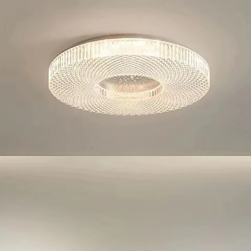 

Modern Nordic LED Round Ceiling Chandelier White Lamps for Home Loft Dinning Room Bedroom Living Room Bathroom Kitchen Lights