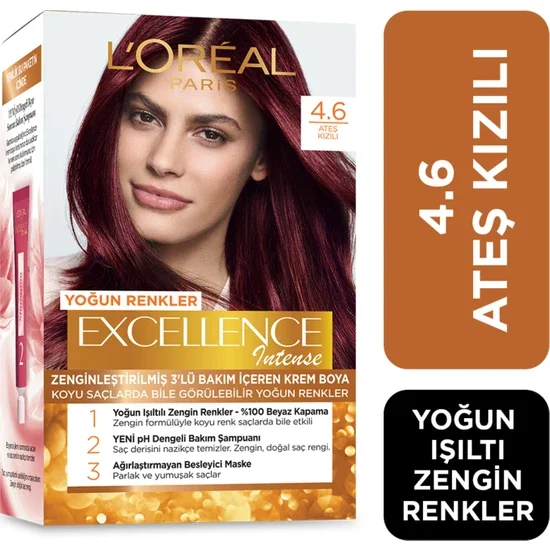 

L'Oréal Paris Excellence Creme Hair Color 7.1 Auburn Ash