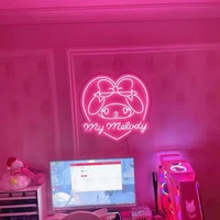 my melody neon sign pink neon light for girl gamer room decor melody neon sign kawaii birthday gifts for girlfriend