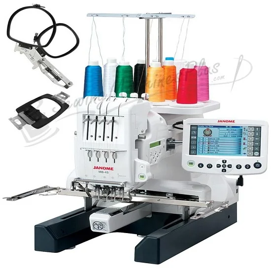 

BEST PRICE FOR Janome MB-7 MB7 7 Needle Embroidery Machine Plus Deluxe Bonus Kit