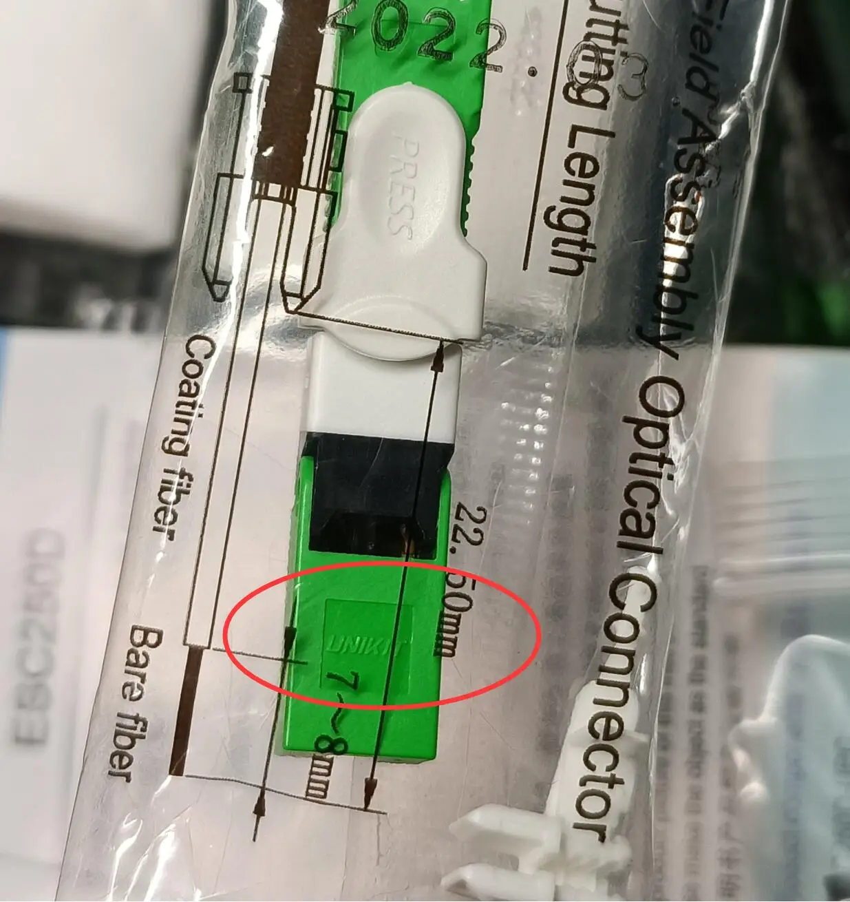 UNIKIT ESC250D SC/APC SC UPC оптоволоконный быстрый соединитель FTTH SC/UPC Одномодовый